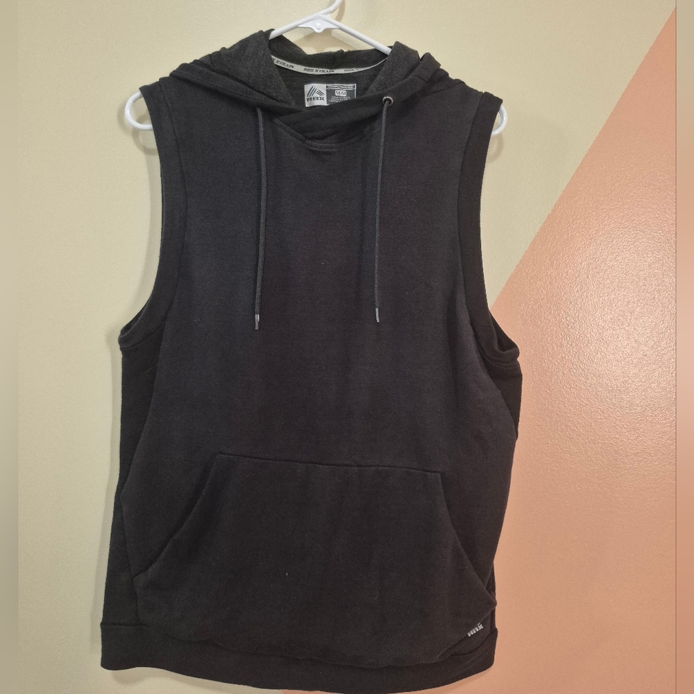 RBX Black Athletic Sleeveless Hoodie